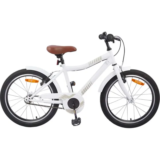 Brnecykel 20" til 6-11 r  Hvid, robust stlramme