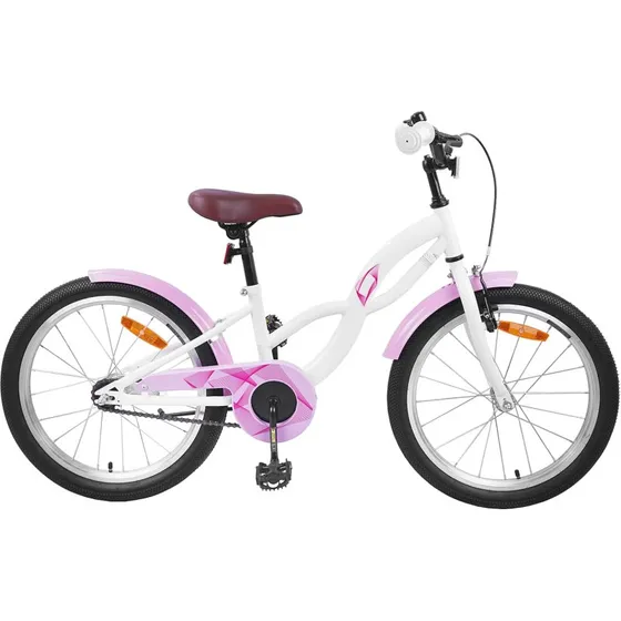 Brnecykel 20" Hvid  Justerbar til 6-11 r