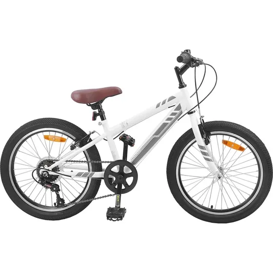 Mountainbike 24" 6-gear til børn 8-12 år – Hvid