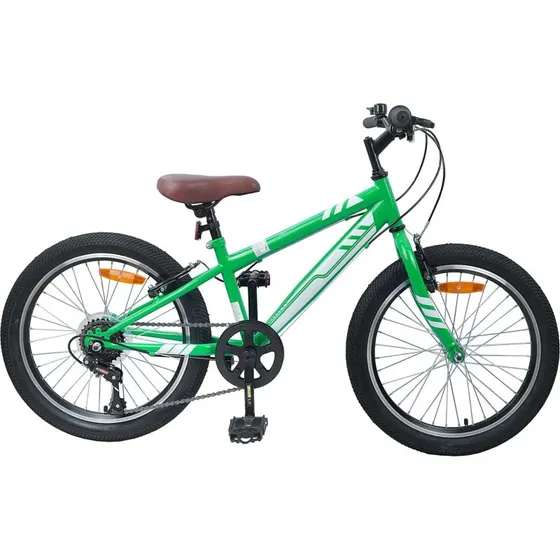 Børne-mountainbike 20" 6-speed grøn (5-8 år)