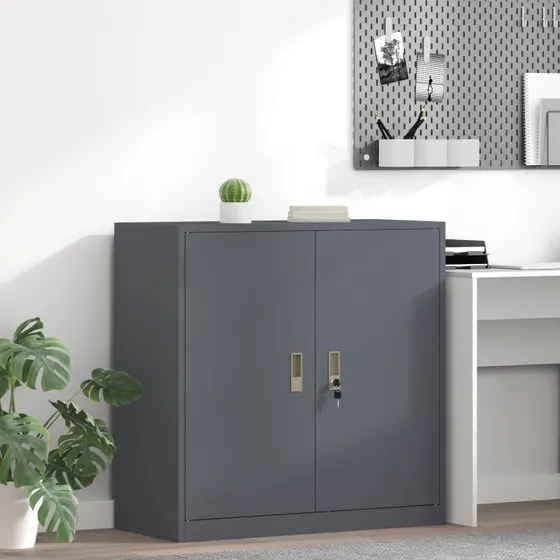 Opbevaringsskab Antracit 90x40x90 cm i stål
