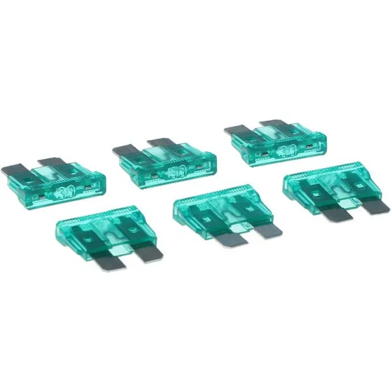 Carpoint fladstiksikringer 30 A (5 stk.) - Grøn