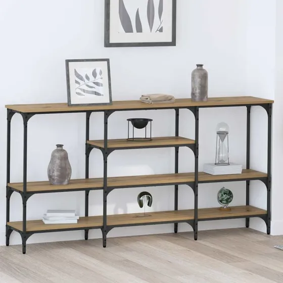 Konsolbord Artisan Eg 160x29x80 cm – Industrielt design