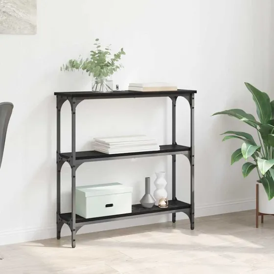 Konsolbord Industriel Sort Eg 75x22,5x75 cm
