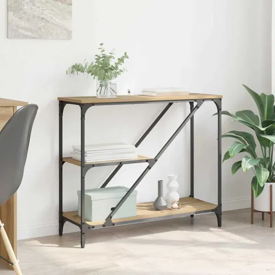 Konsolbord Artisan i konstrueret egetræ 88,5x30x75 cm