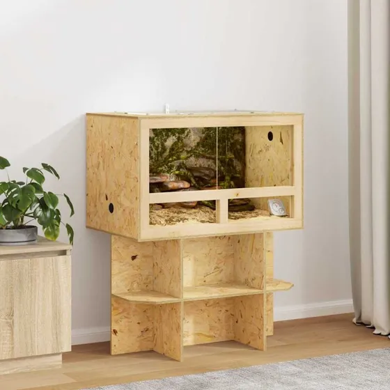 Terrarium OSB brun 805050 cm til krybdyr
