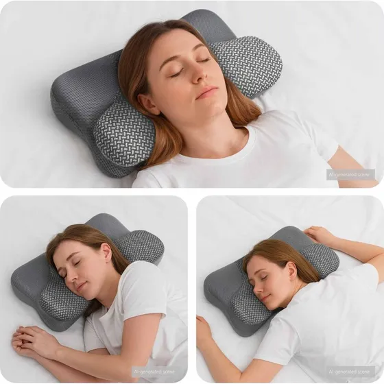 Nakkepude Memory-skum Gr 58x36x13 cm