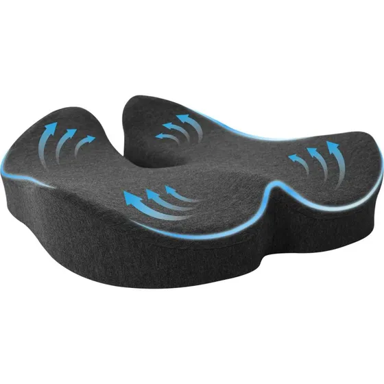 Hovedpude mrkegr 50 x 43 x 10 cm i bomuld