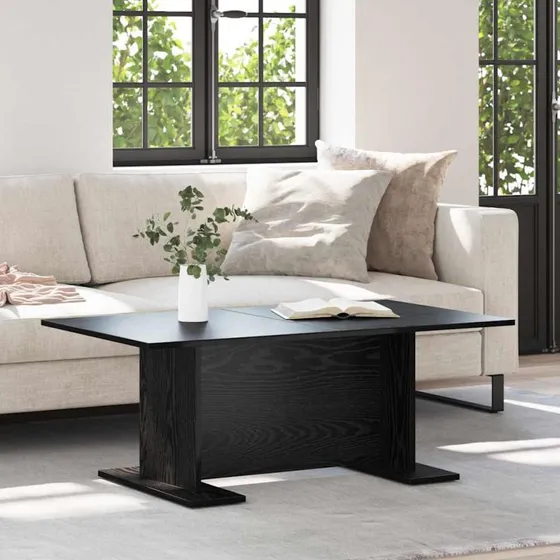 Sofabord sort eg-look 103,5x60x40 cm – konstrueret træ