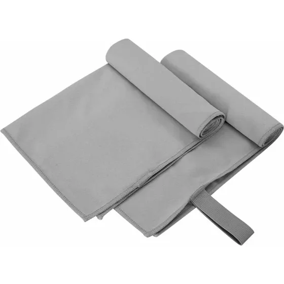 Sportshåndklæder 2 stk Mørkegrå 50x30 cm - Letvægt