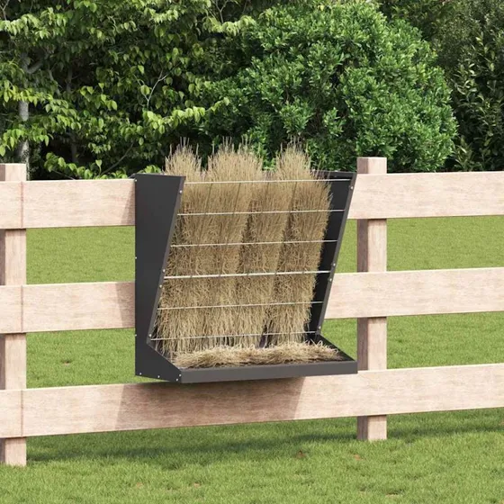 Høfoder i koldvalset stål 71×33×70 cm – sort