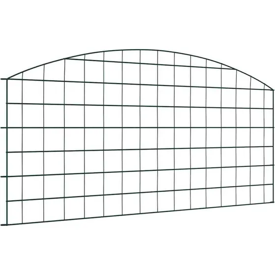 Damhegnsæt 5 stk grøn 100 x 50 cm i stål
