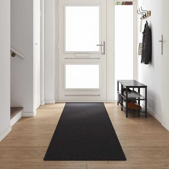 Tæppe Runner Antracit 80 x 500 cm – 100% Polypropylen