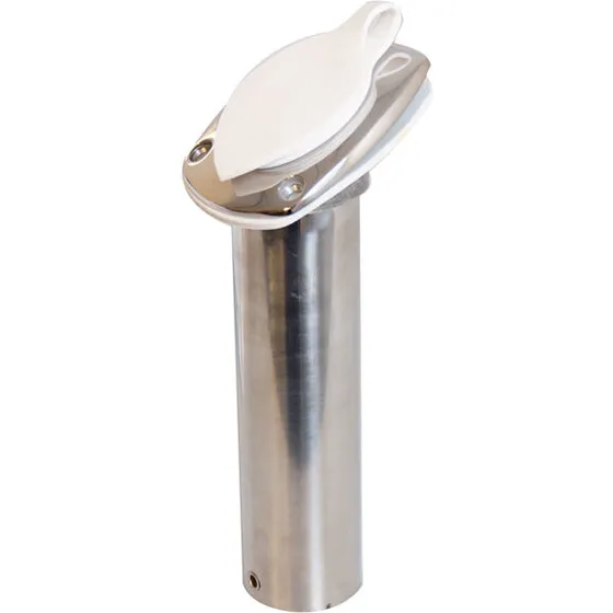 Universal Fiskestangsholder AISI 316 til dæksmontering Ø40 30°