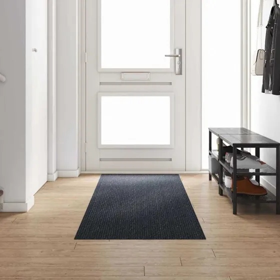 Tæppe Runner Antracit 80x300 cm – Blødt stof, skridsikker