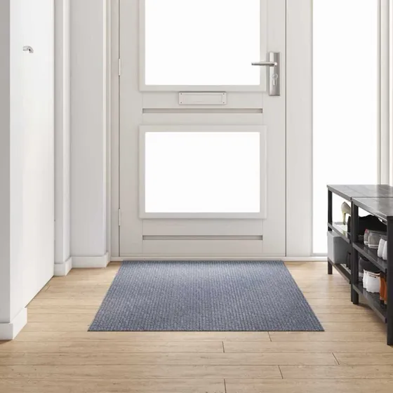 Lysegrå Tæppe Runner 100 x 200 cm – Stof