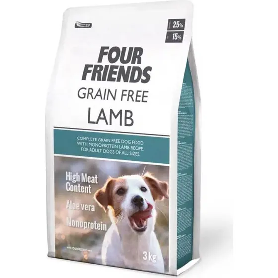 Four Friends Grain Free Tørfoder Lam 3 kg