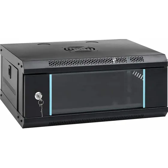 Netvrksskab vgmonteret 53x45x21 cm, sort stl