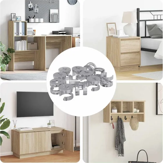 Kam Ls Skruer 12 stk  12 x 10 mm  Slv