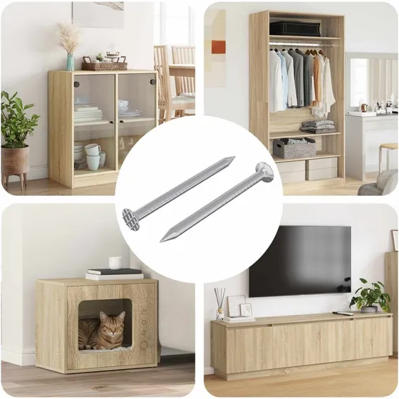 Trspidser/Negle 2 stk 3 x 15 mm, zinkbelagte