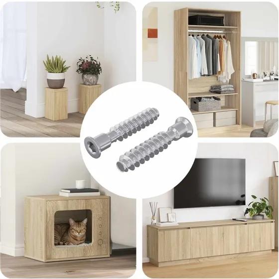 Hovedkapskruer M7 x 40 mm 2 stk, stl (slv)