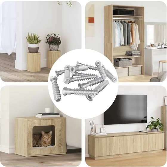 Hovedkapskruer M7 x 40 mm, 12 stk  Stl/Slv