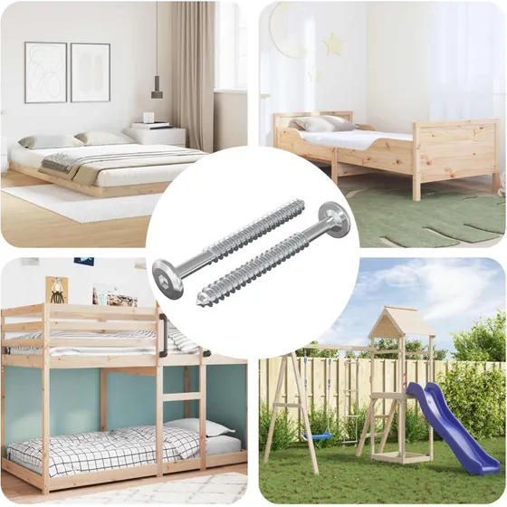 Trskruer 2 stk M6 x 70 mm Slv, stl