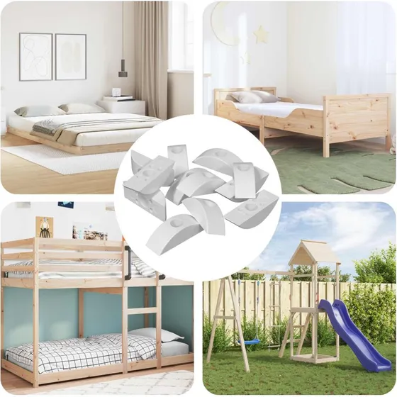 Halvmne-skive 18 stk Hvid M6 PP