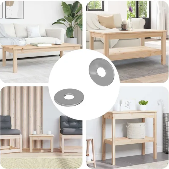 Fladskiver 2 stk M6 181,2 mm zinkbelagt stl