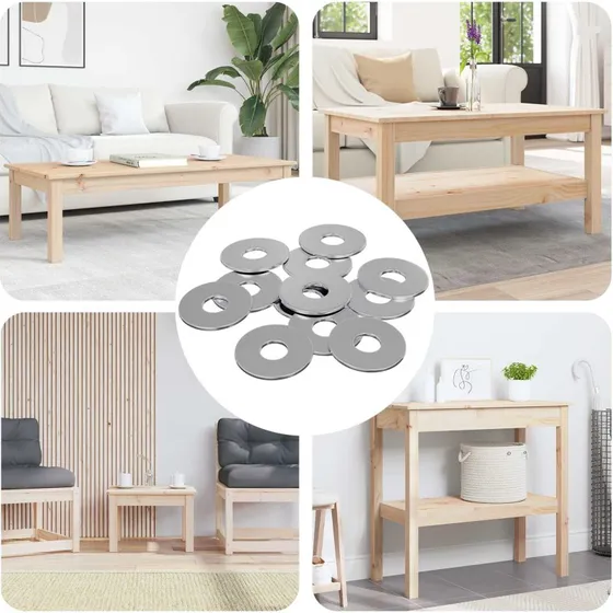 Flad skive 12 stk 18x1,2 mm til M6  galvaniseret stl