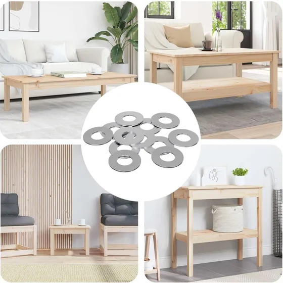 Fladskiver 11.842 stk Slv, Jern med zinkbelgning