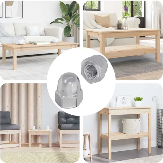 Kapselmtrikker M8 x10 mm, 2 stk, slv (stl)