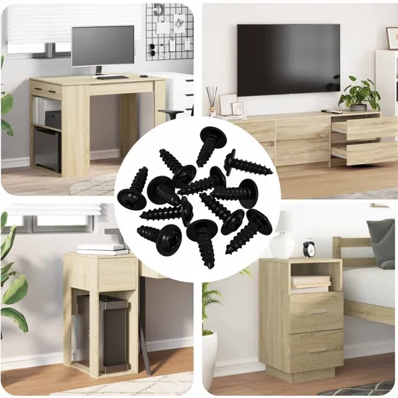 Selvborende skrue 3,5x12 mm sort  16.364 stk jern