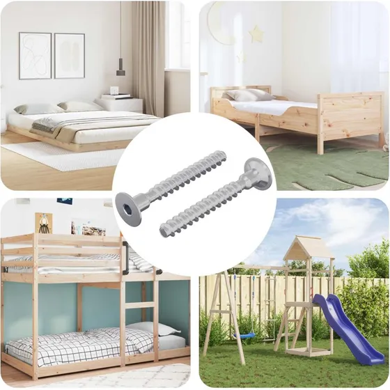 Zinkbelagt skrue 5 x 40 mm, 2 stk (jern)