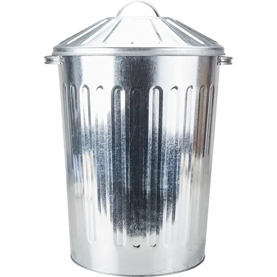 Ryom Fodertønde galvaniseret 46 L med låg