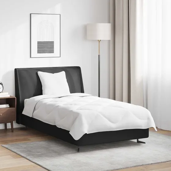 Sommerdyne med pude 2 stk - Hvid microfiber