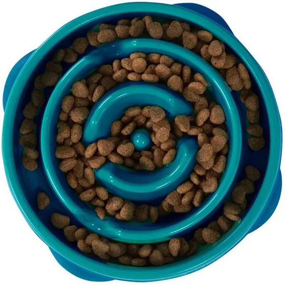 Outward Hound Fun Feeder Slo Bowl Large Turkis