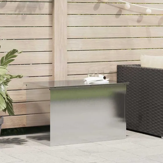Udendrs opbevaringskasse i rustfrit stl 80x50,5x50 cm