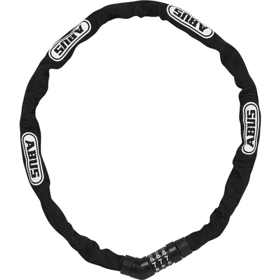 Abus 4808 Combo kædelås 75 cm, sort (4 mm hærdet stål)