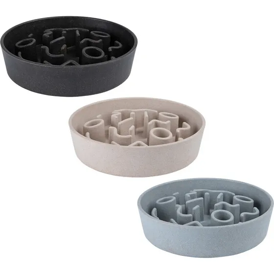 District70 BAMBOO Slow Feeder Hundeskål Ø21 cm - Dark Grey