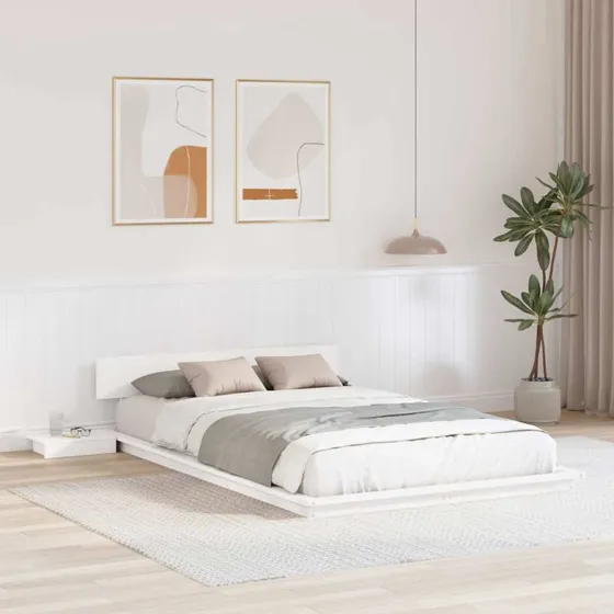 Sengestel i træ 140x190 cm - Brun, moderne
