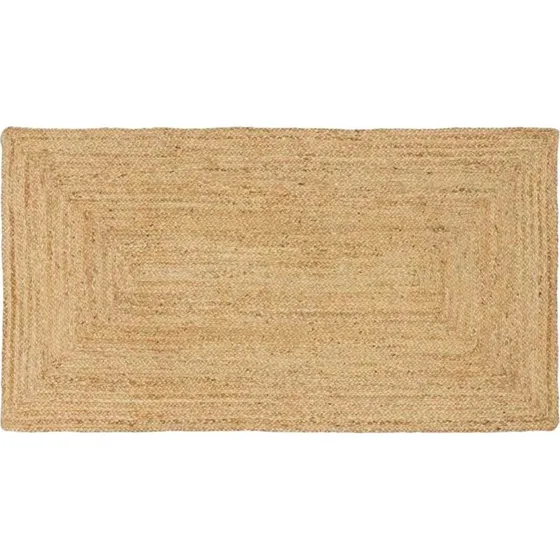 Jutetæppe Beige 100x200 cm – Håndlavet Natur