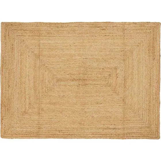 Jutetæppe beige 120×170 cm - naturligt og holdbart