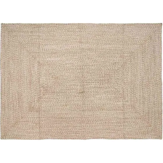 Jute områdetæppe natur/hvid 200x290 cm