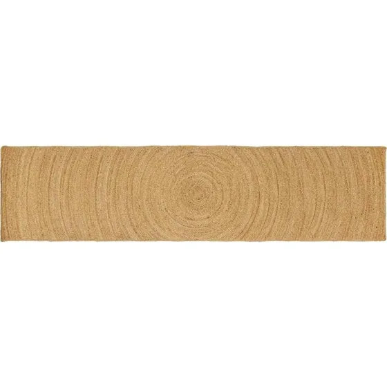 Jute løber tæppe brun 60x400 cm - håndlavet