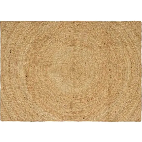 Jutetæppe rektangulært 140x200 cm – Brun
