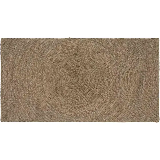 Juteområde-tæppe rektangulært 100x200 cm - Grå