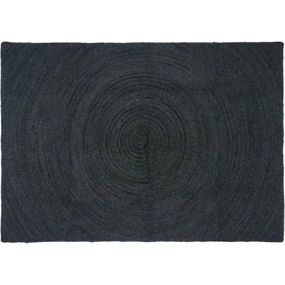 Jute Tæppe Mørkegrå 120x170 cm - Håndlavet