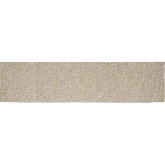 Områdetæppe i jute 60x400 cm – natur/hvid