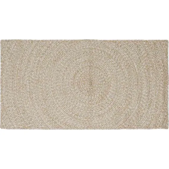 Juteområde-tæppe 80x150 cm – Natur/Hvid